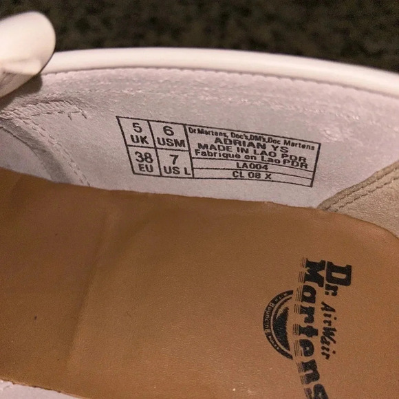 NWT Dr. Marten’s Adrian White Loafers. Size 7 - Picture 4 of 7